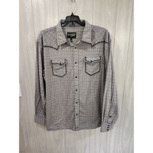 Moon Shine Spirits By Brad Paisley Western Long Sleeve Button Up Shirt Size XL